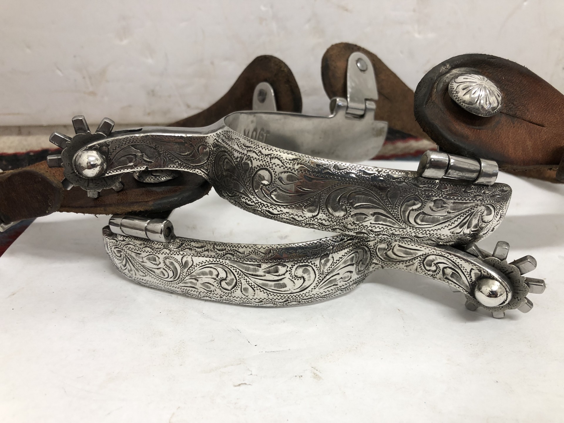 VOGT SILVER OVERLAID SPURS