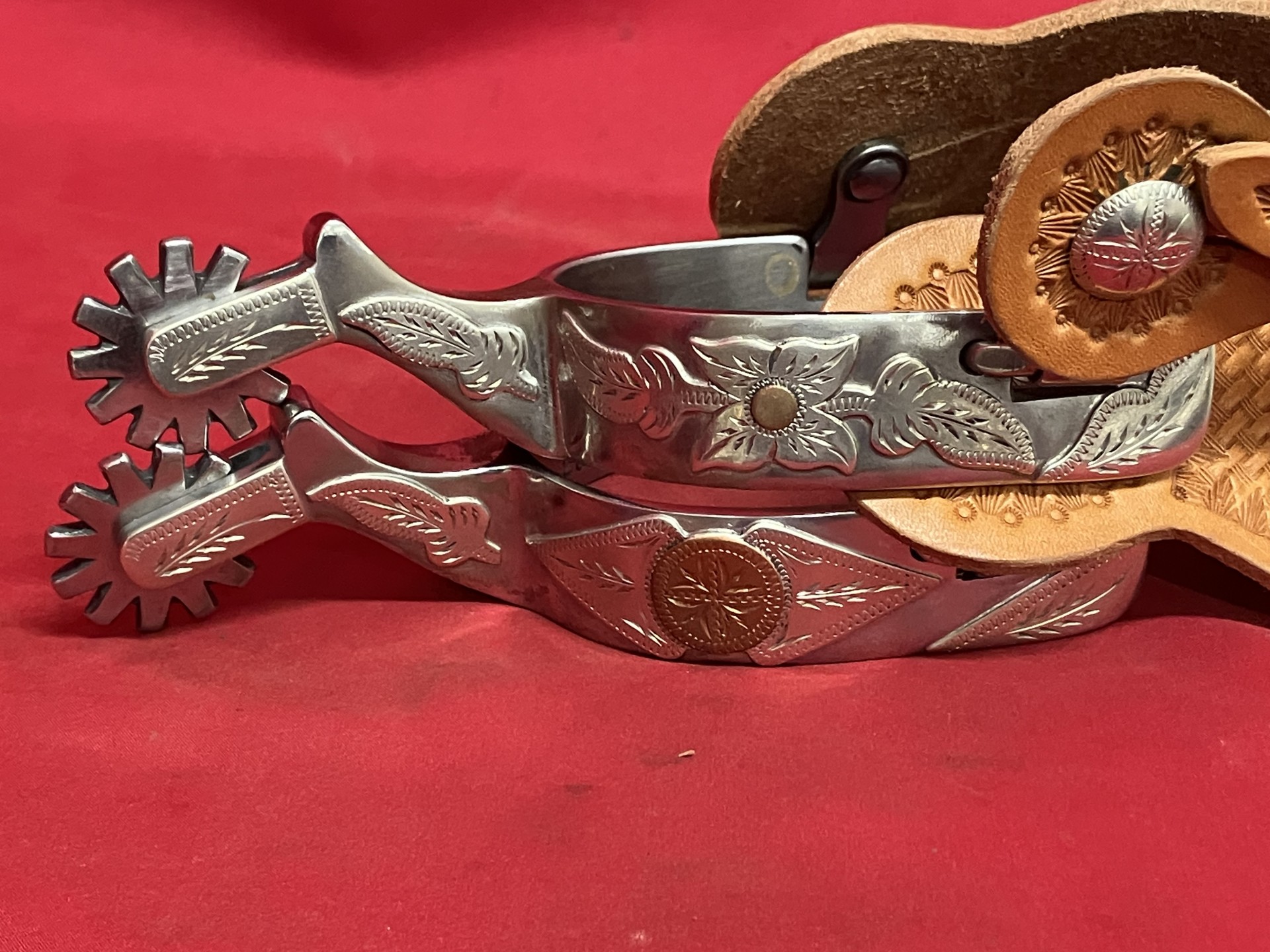 JD MOSS SPURS W/BUCKLES