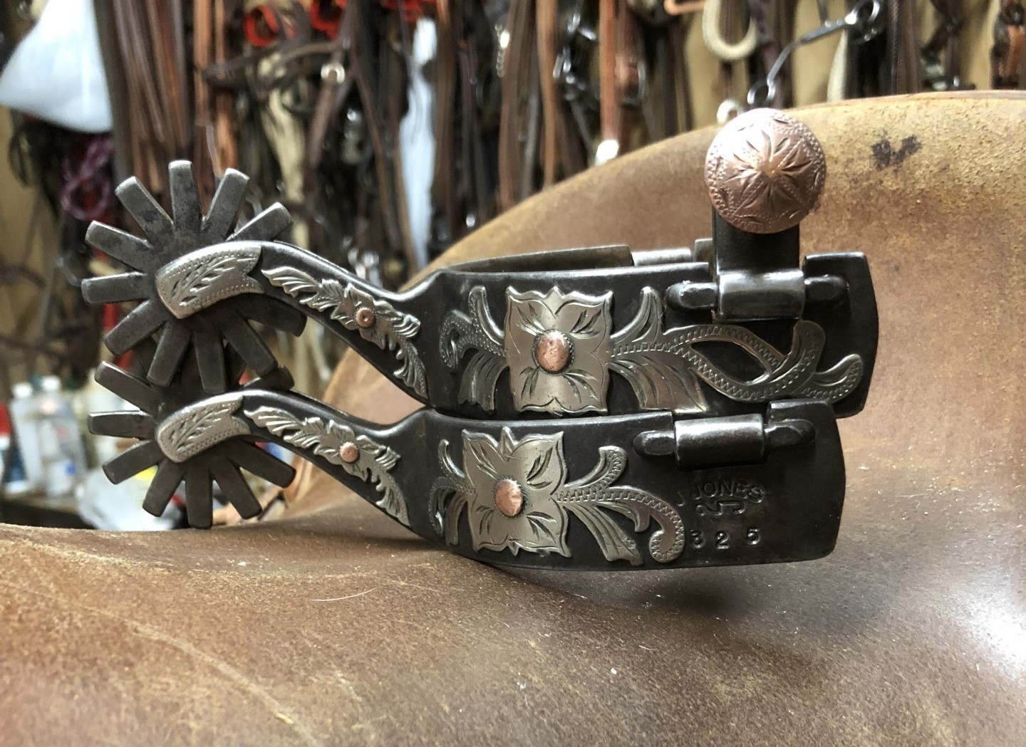 Jayson Jones Double Mounted Spurs